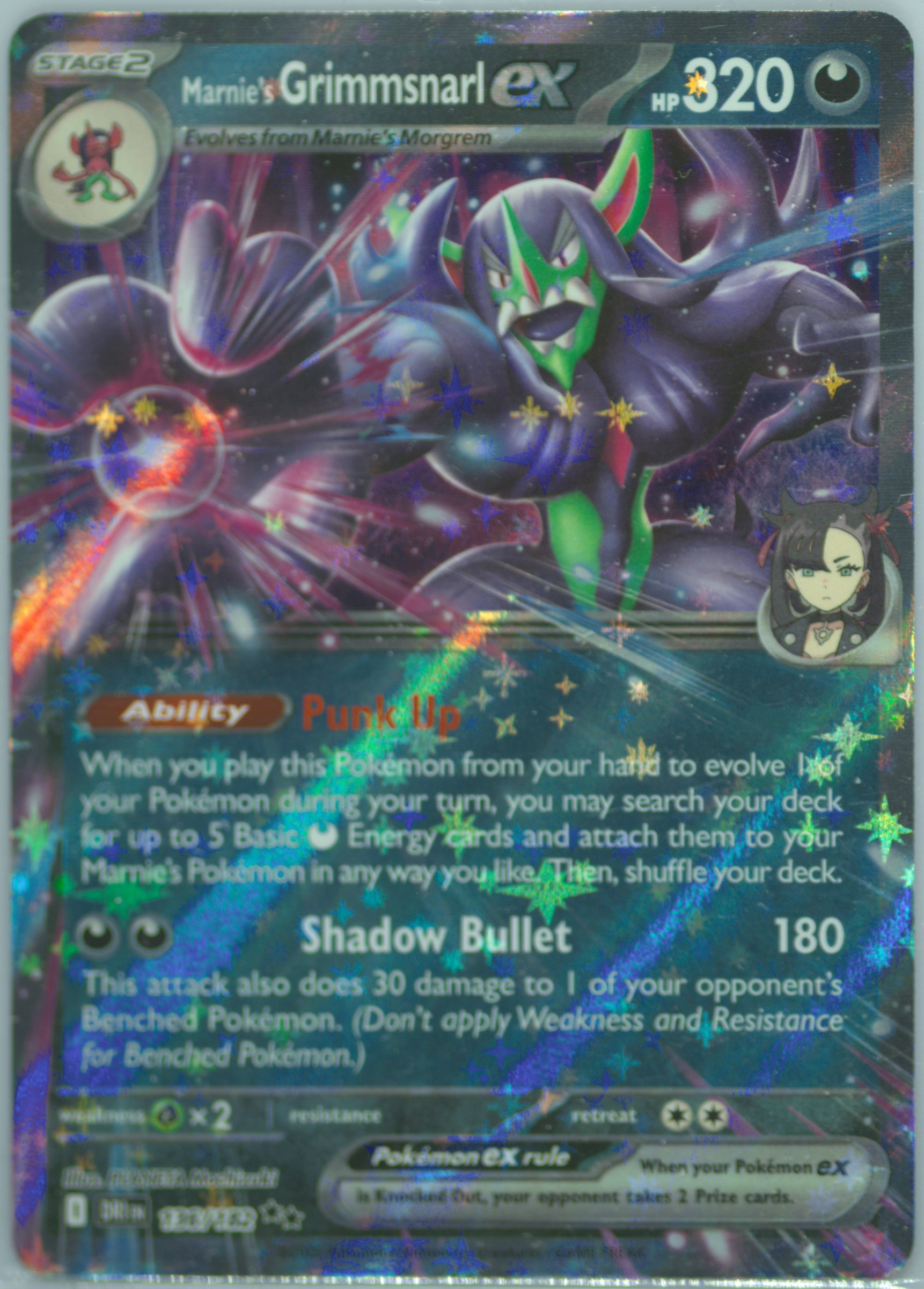 Marnie's Grimmsnarl EX (136) 2025 Pokemon Dri EN-Destined Rivals - Pokmon  Card Data