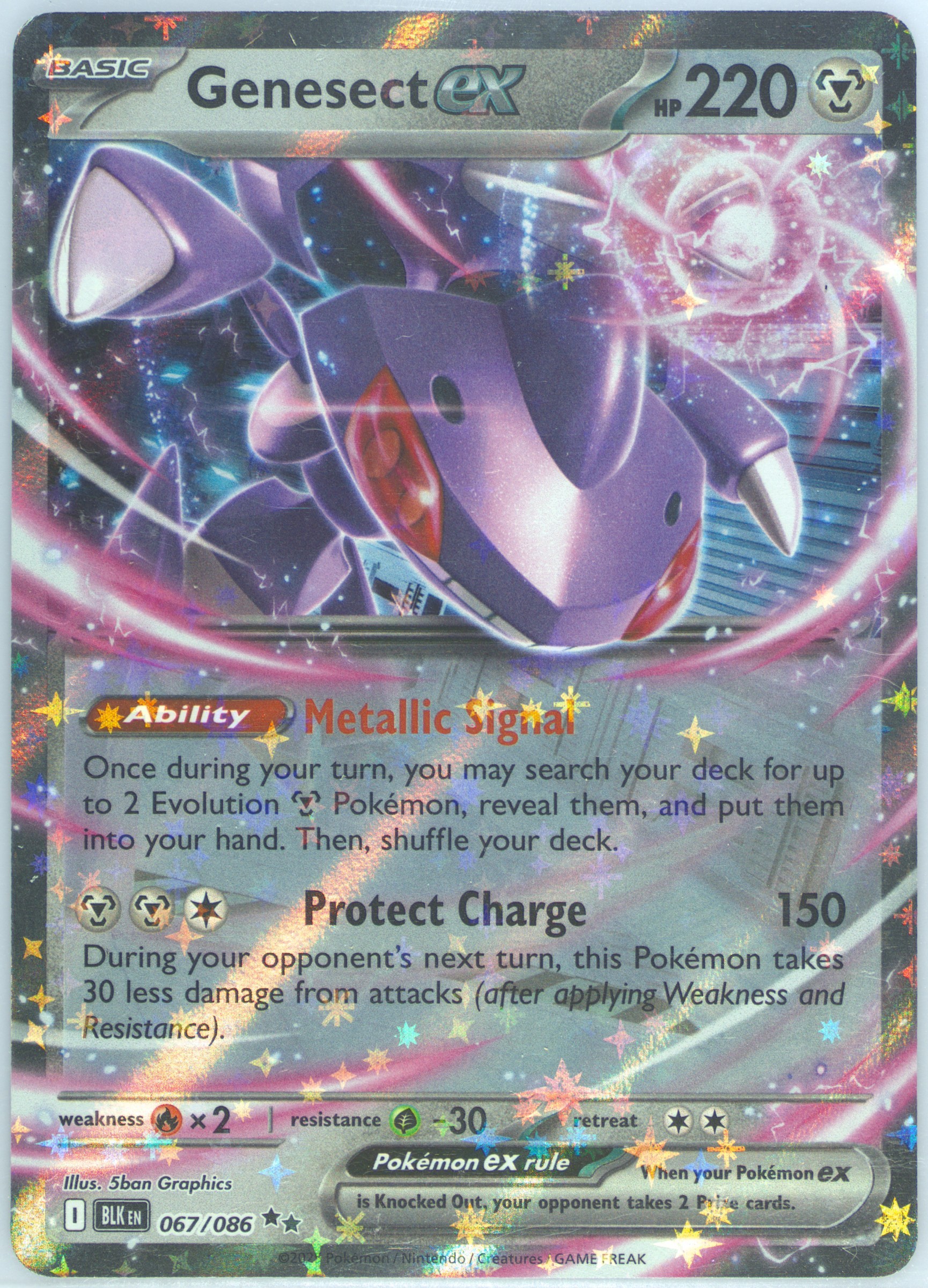 pokemon shiny genesect card XY119 Full Art Holo Rare Black Star Promo Mythical 20  this Pokmon cant attack Genesect | Pokmon Cards and