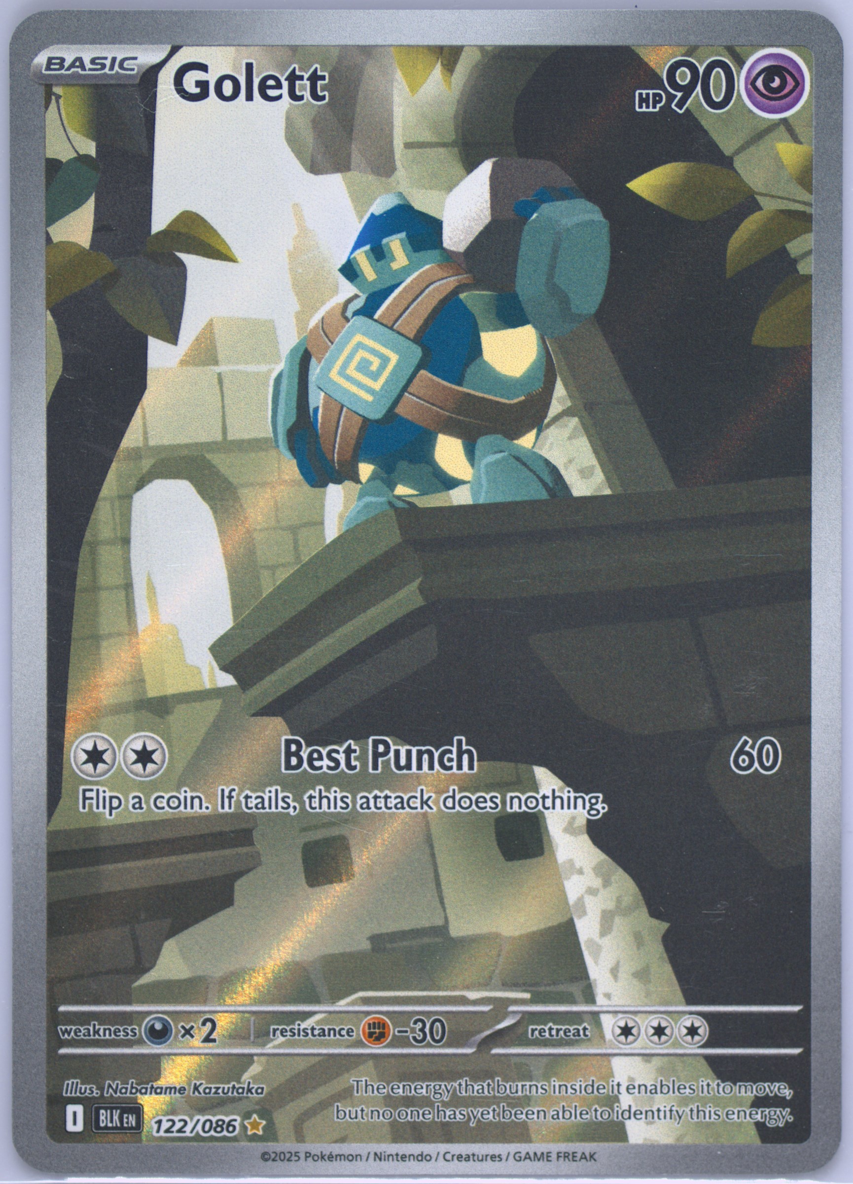 Golurk Illustration Rare (123) 2025 Pokemon Blk EN-Black Bolt - Pokmon Card  Data