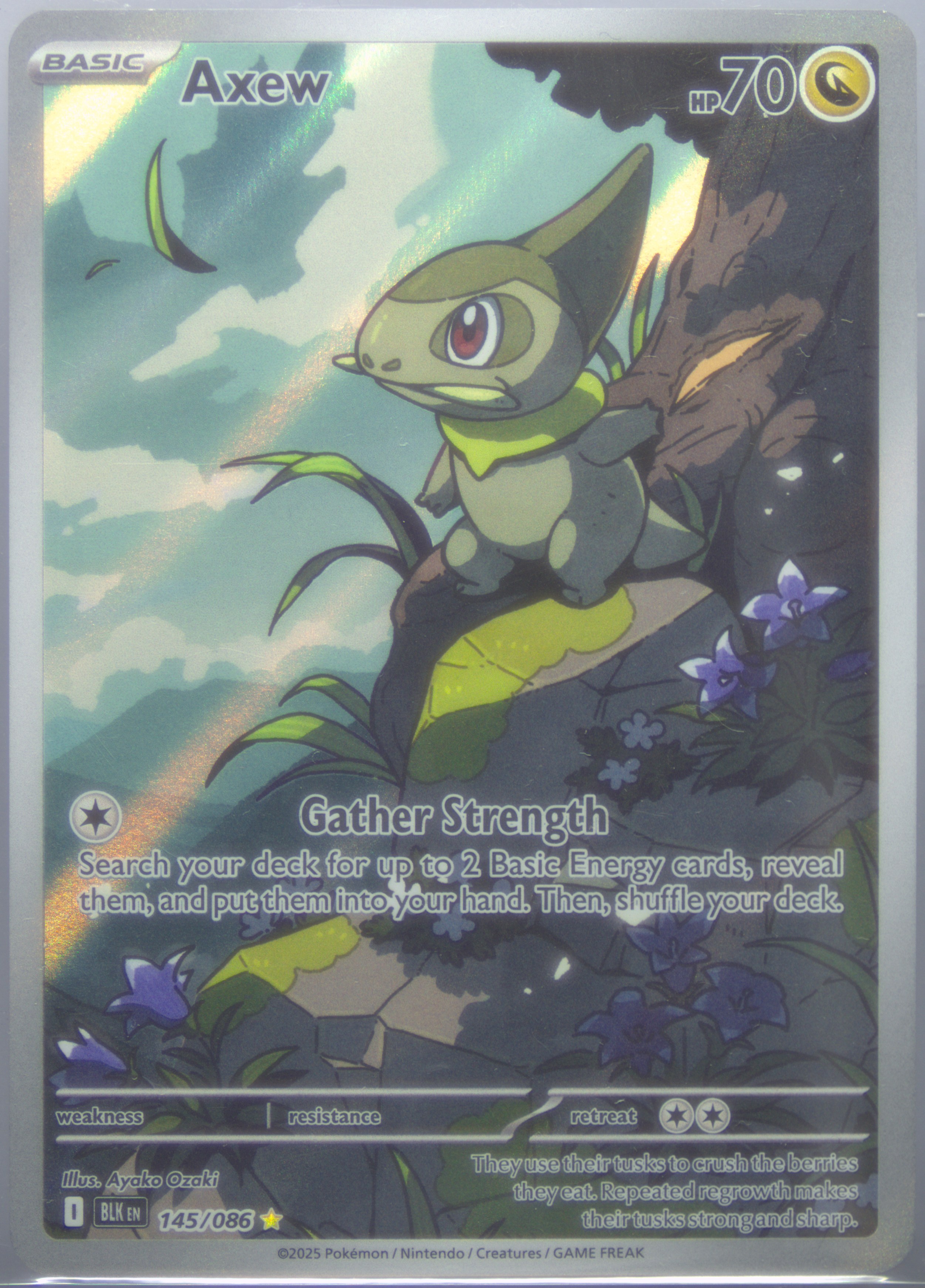 axew pokemon card value Pokmon TCG: AR 150/086 sv11B Black Bolt RarityCommon Hit Points70 HP Colorless Gather Strength Search your deck for up to 2 Basic Energy cards Axew Pokmon Cards Values -