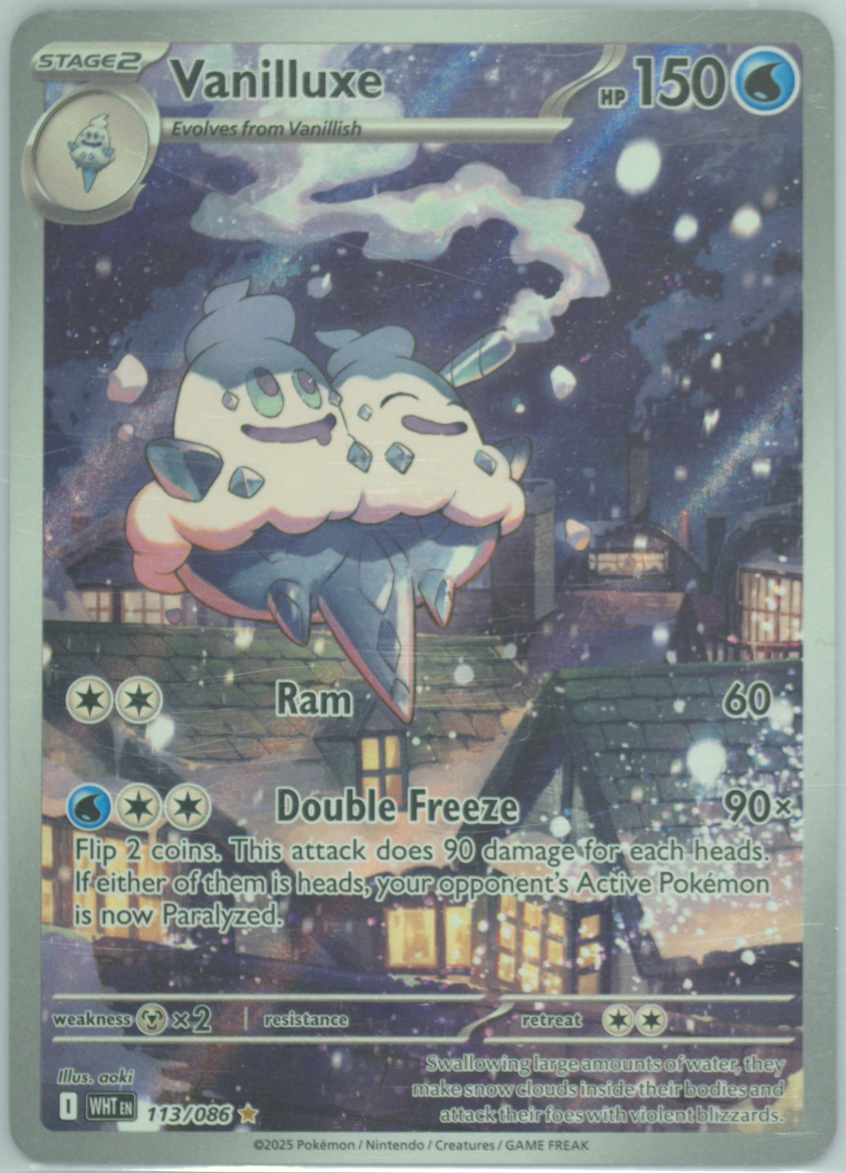 Vanilluxe Illustration Rare (113) 2025 Pokemon Wht EN-White Flare - Pokmon  Card Data
