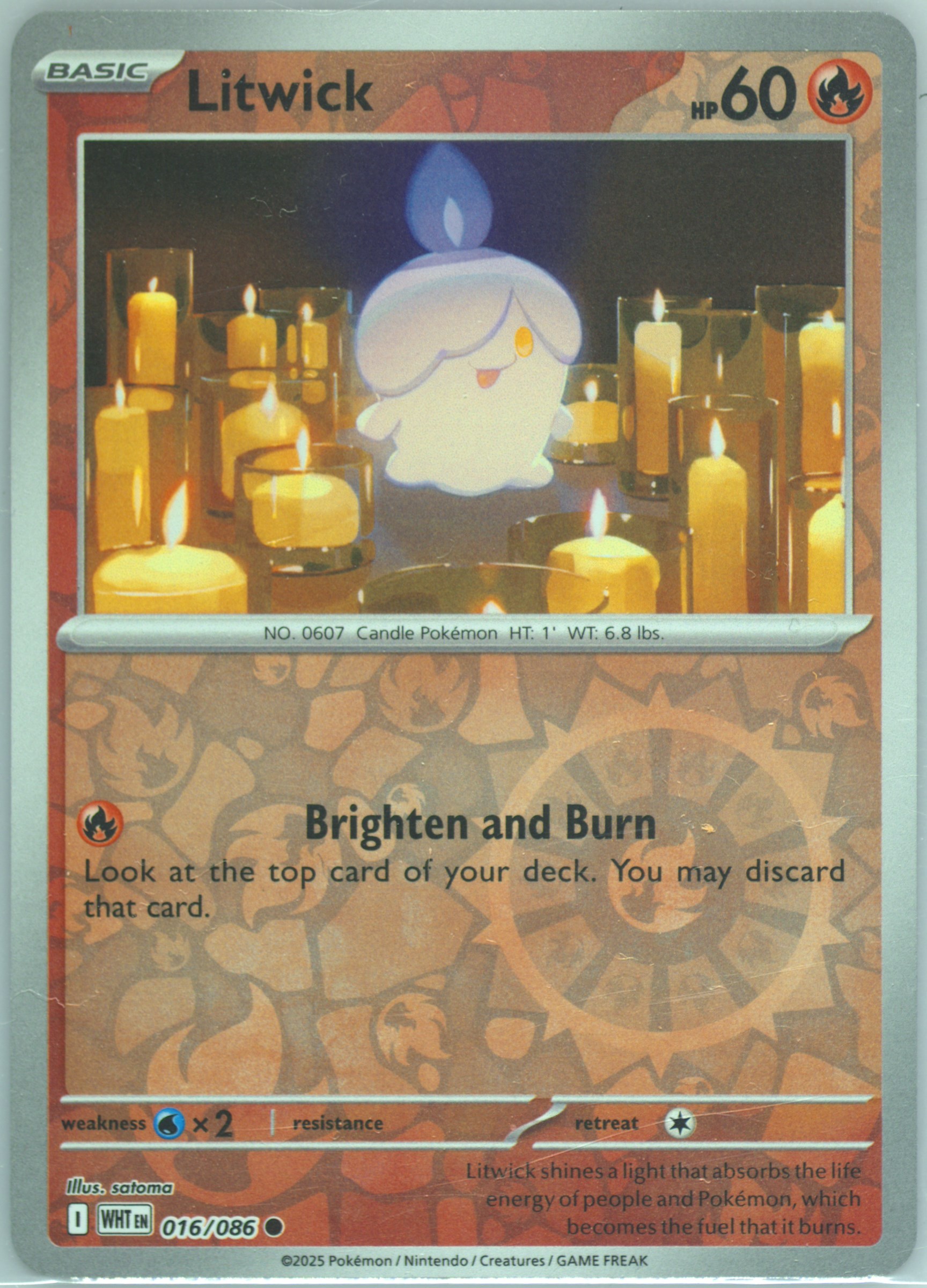Litwick Illustration Rare (101) 2025 Pokemon Wht EN-White Flare - Pokmon Card Data Litwick Illustration Rare (101) 2025 Pokemon Wht EN-White Flare - Pokmon Card Data