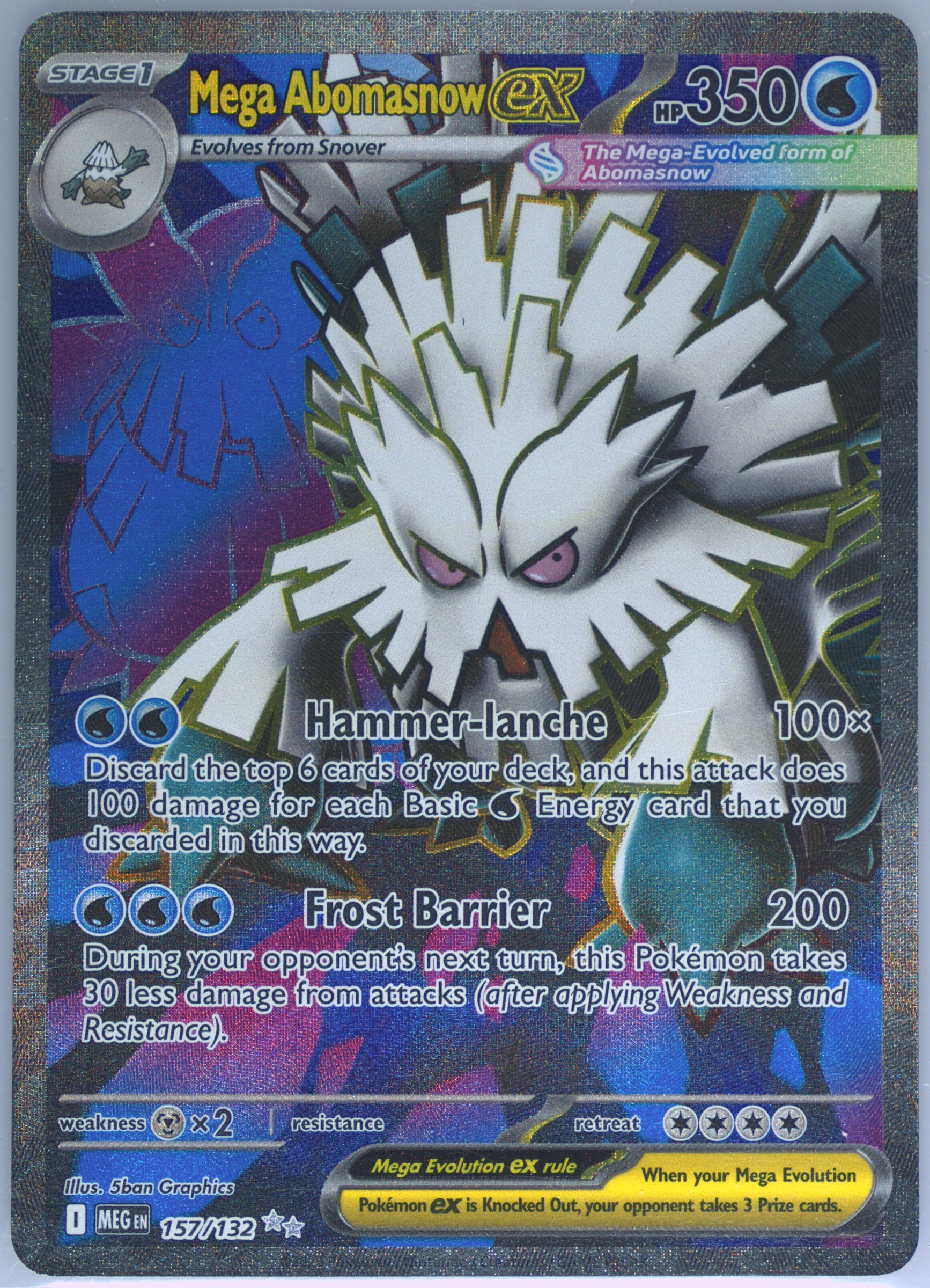 Mega Abomasnow EX Ultra Rare (157) 2025 Pokemon Meg EN-Mega Evolution - Pokmon  Card Data