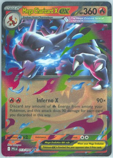2025 ポケモン PFL EN MEGA CHARIZARD X EX 鑑賞用 Mega Charizard X EX (013) 2025 Pokemon Pfl EN-Phantasmal Flames
