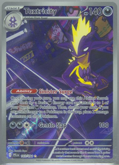 Toxtricity Illustration Rare (103) 2025 Pokemon Pfl EN-Phantasmal Flames