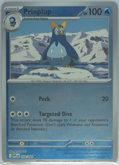 penguin pokemon card Shop [Traditional Chinese] Prinplup / 波皇子 028/080 C M2F – TCGHOBBY