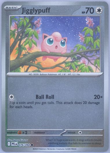 jigglypuff basic pokemon card value Jigglypuff - 67/189 - Darkness Ablaze main image 0