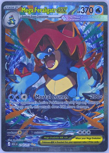 Mega Feraligatr EX Special Illustration Rare (274) 2026 Pokemon