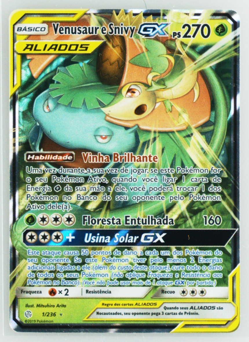 Venusaur & Snivy GX 1 - SM - Cosmic Eclipse - Pokémon Card Prices