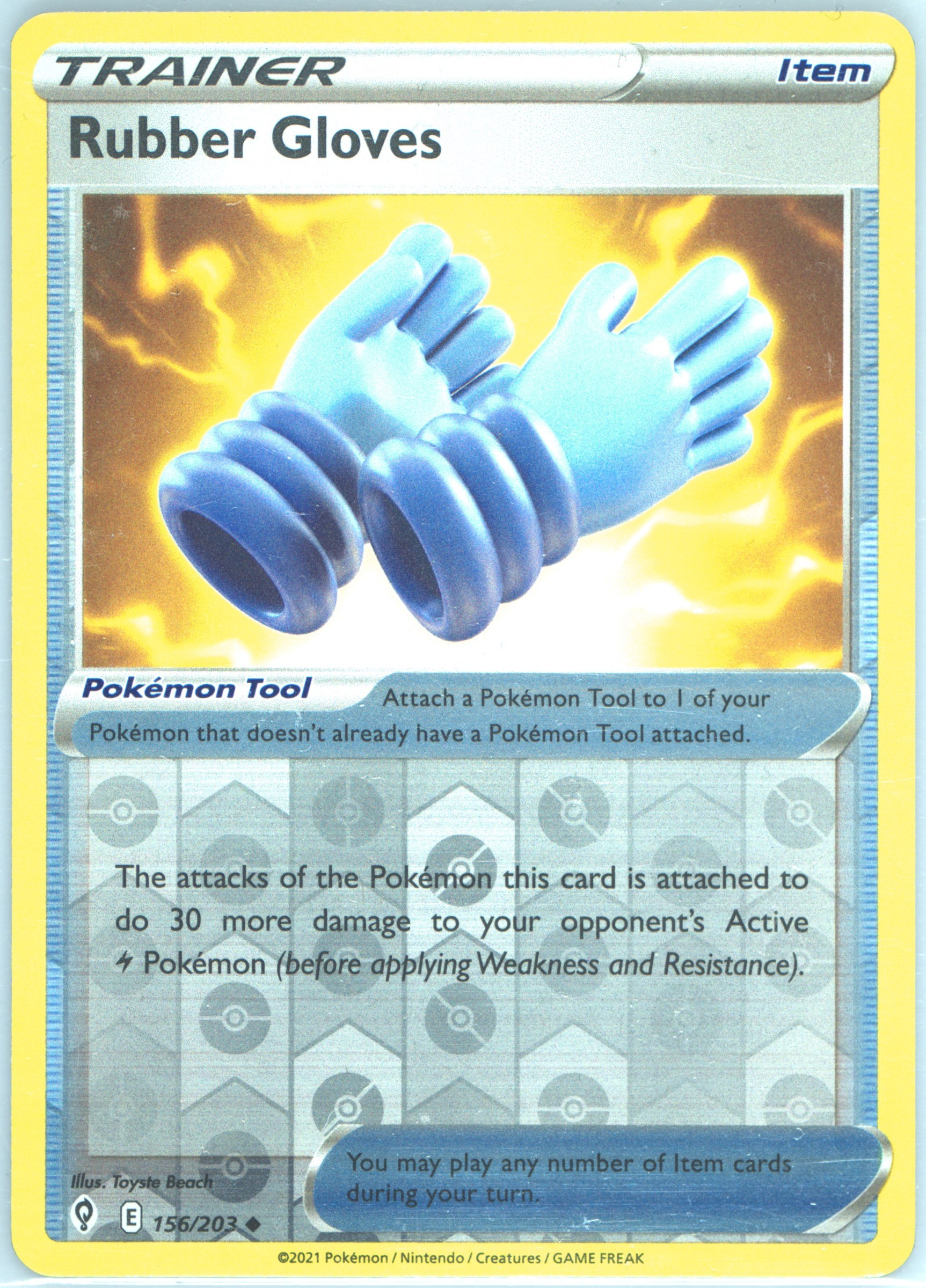 Rubber Gloves-Reverse Foil