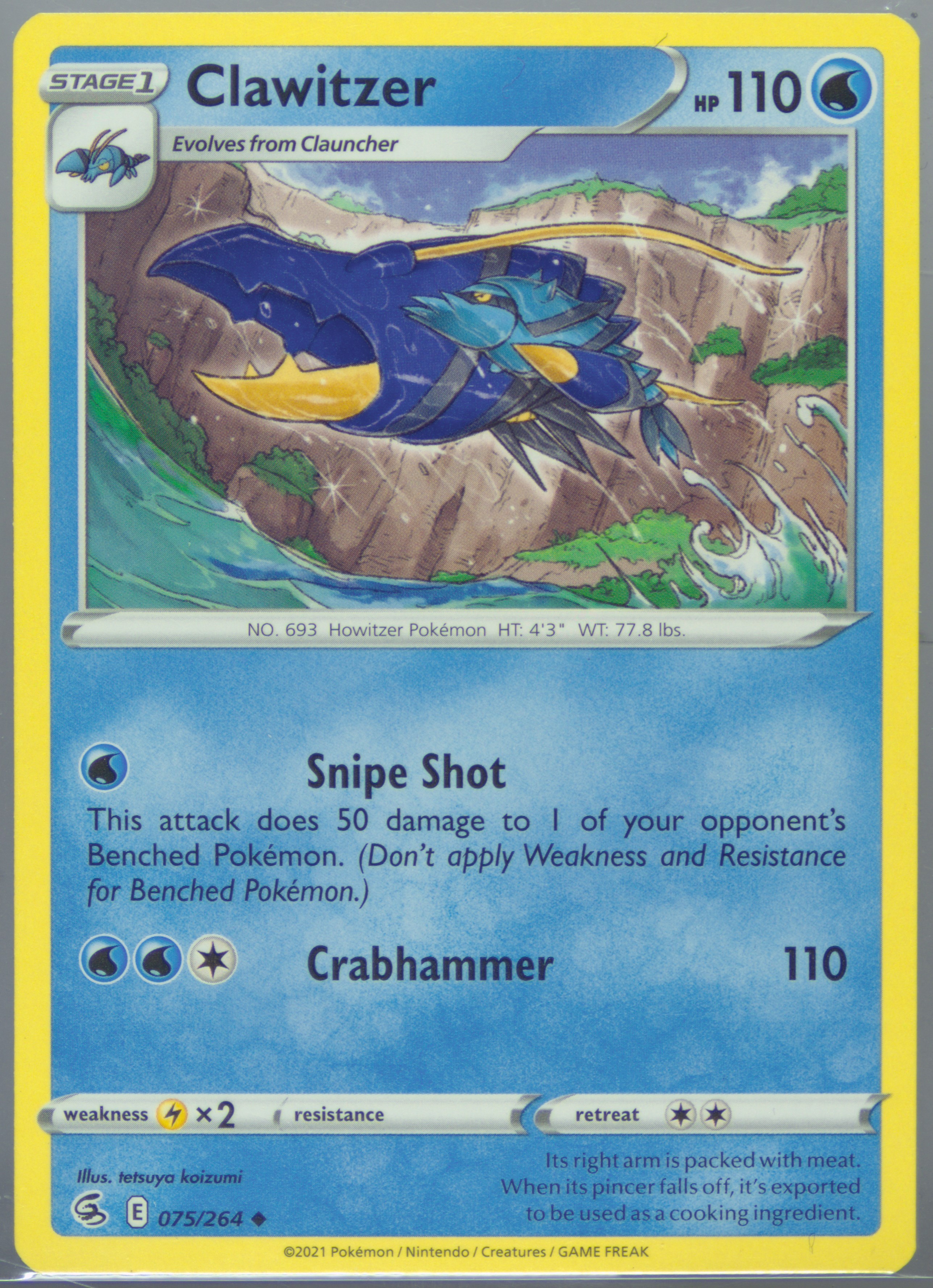 Clawitzer Art Rare (068) 2025 Pokemon Japanese M1s-Mega Symphonia - Pokmon Card Data Clawitzer Art Rare (068) 2025 Pokemon Japanese M1s-Mega Symphonia - Pokmon Card Data