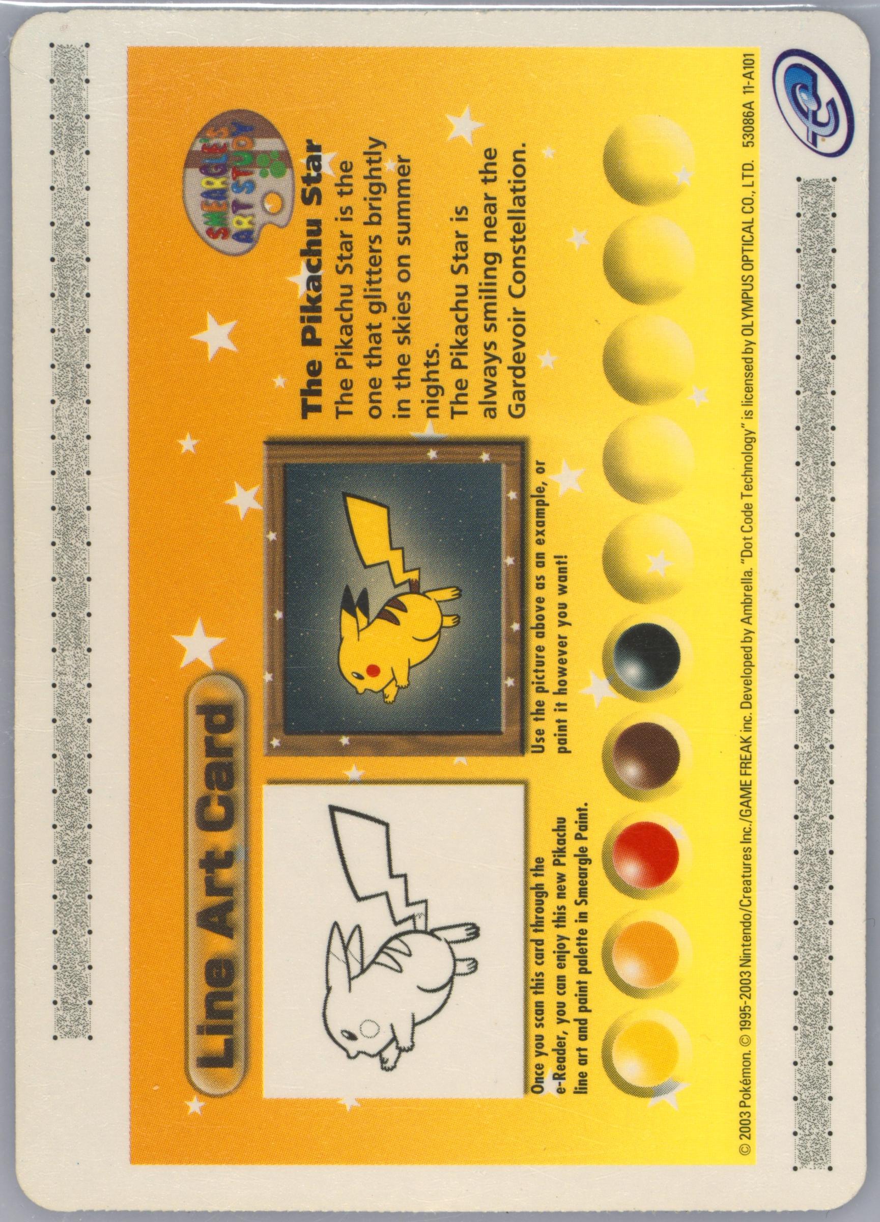 Line Art Card: the Pikachu Star