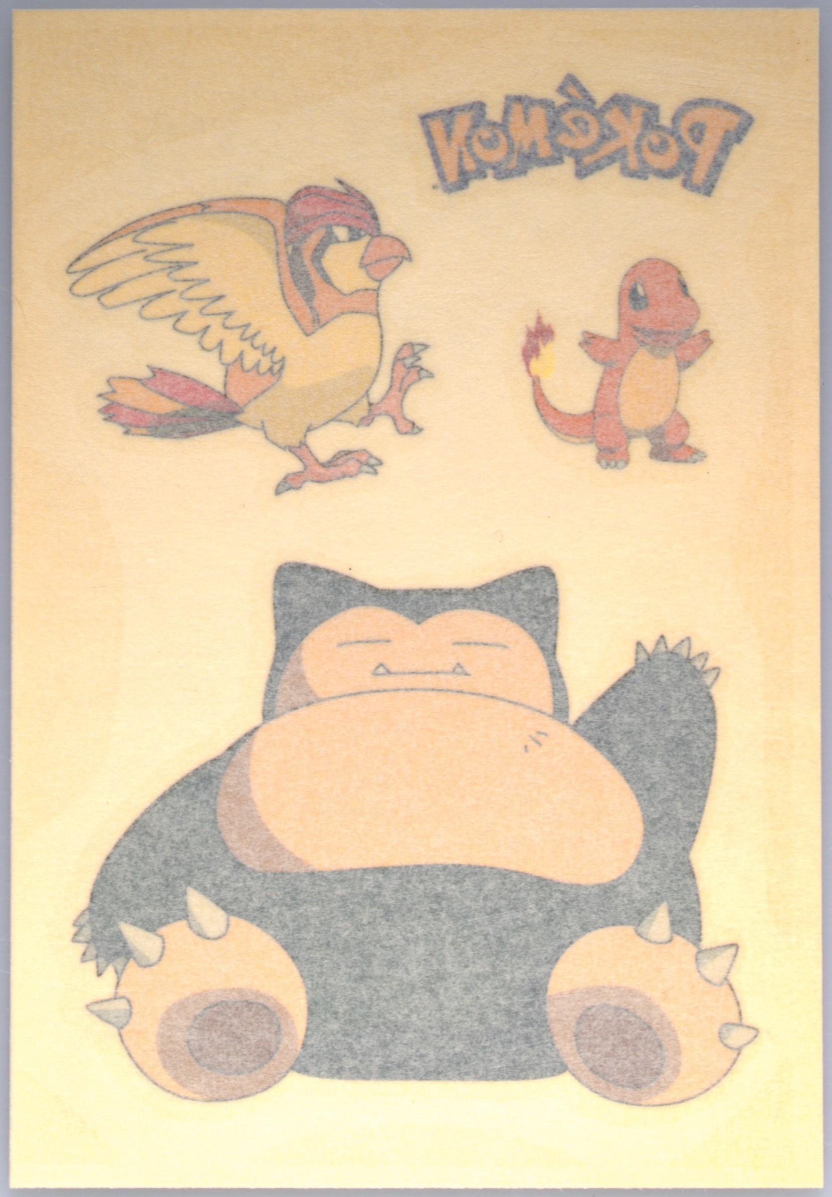 Charmander/Pidgeotto/Snorlax