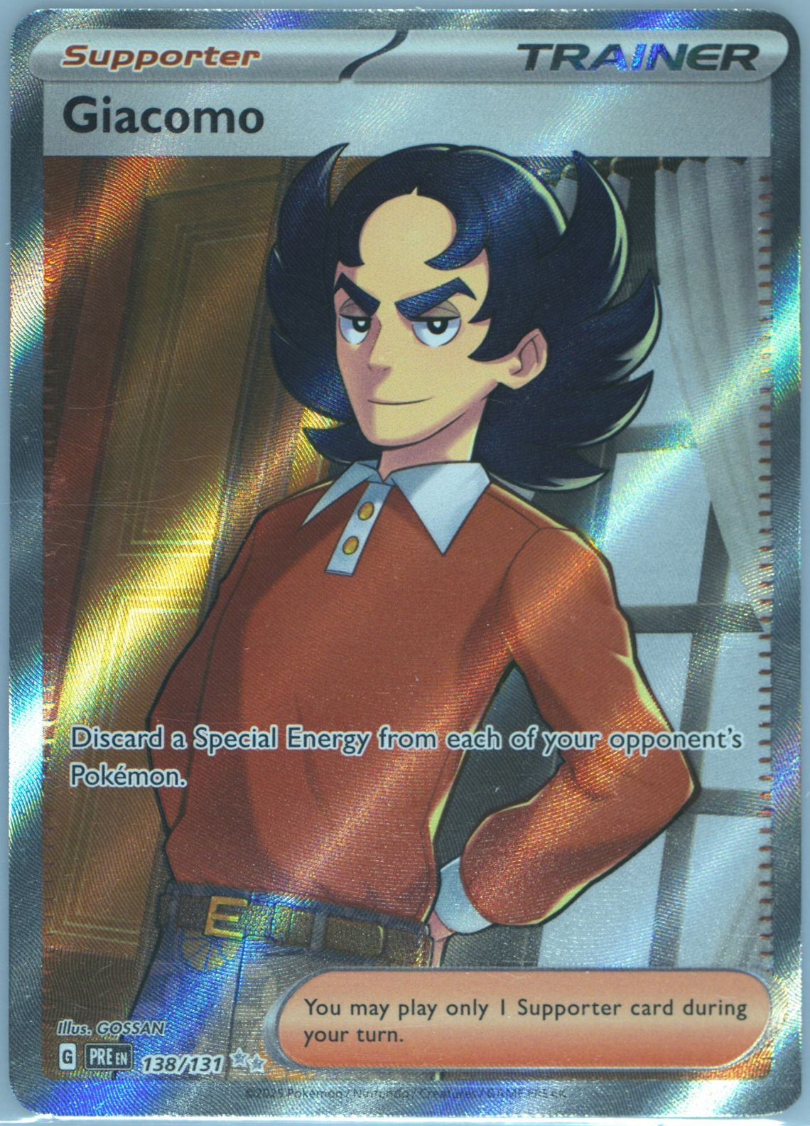 giacomo pokemon card price TCG Scarlet & Violet Giacomo Supporter Giacomo 267/193 Sv02: Paldea Evolved