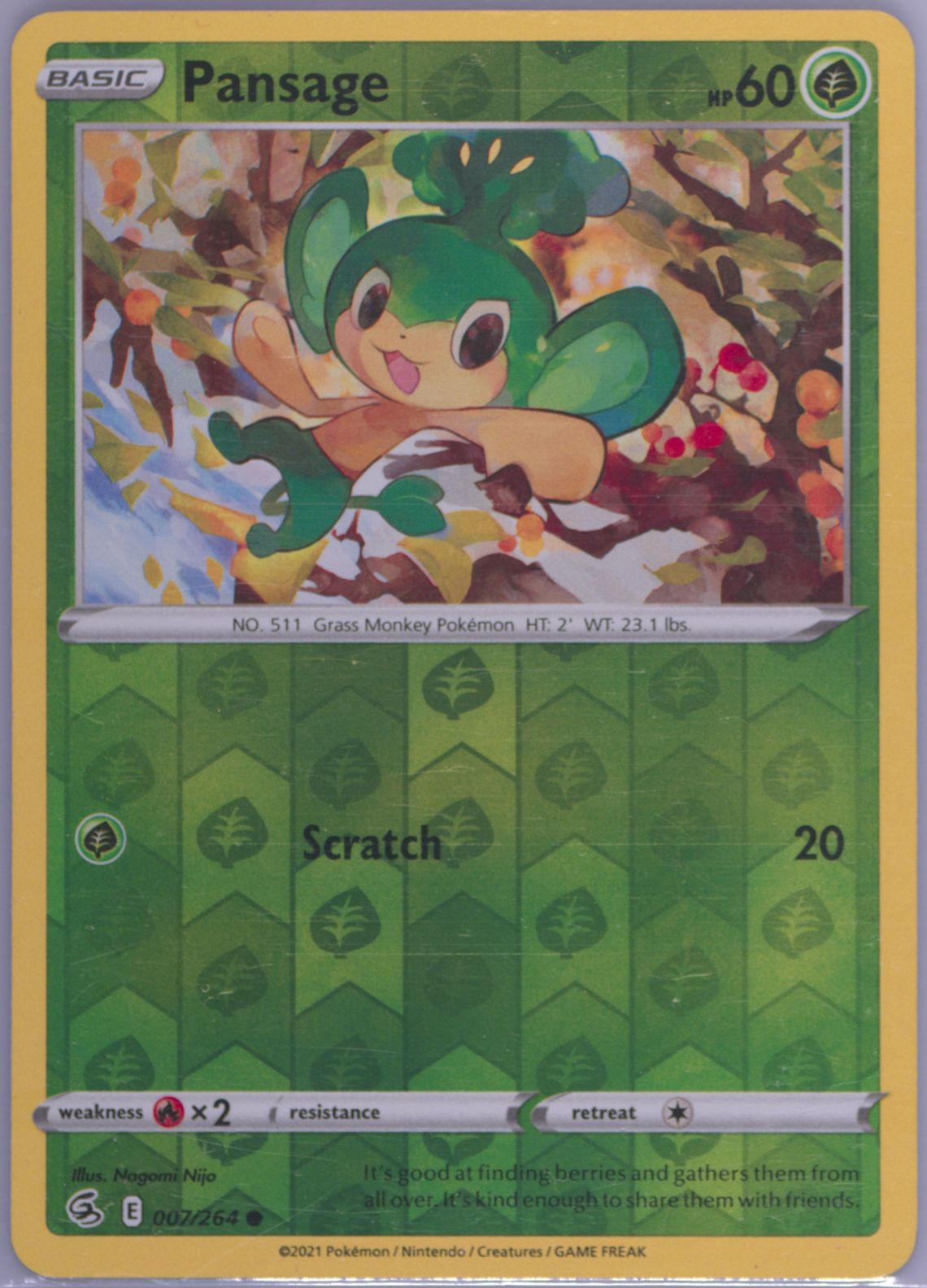 Pansage-Reverse Foil