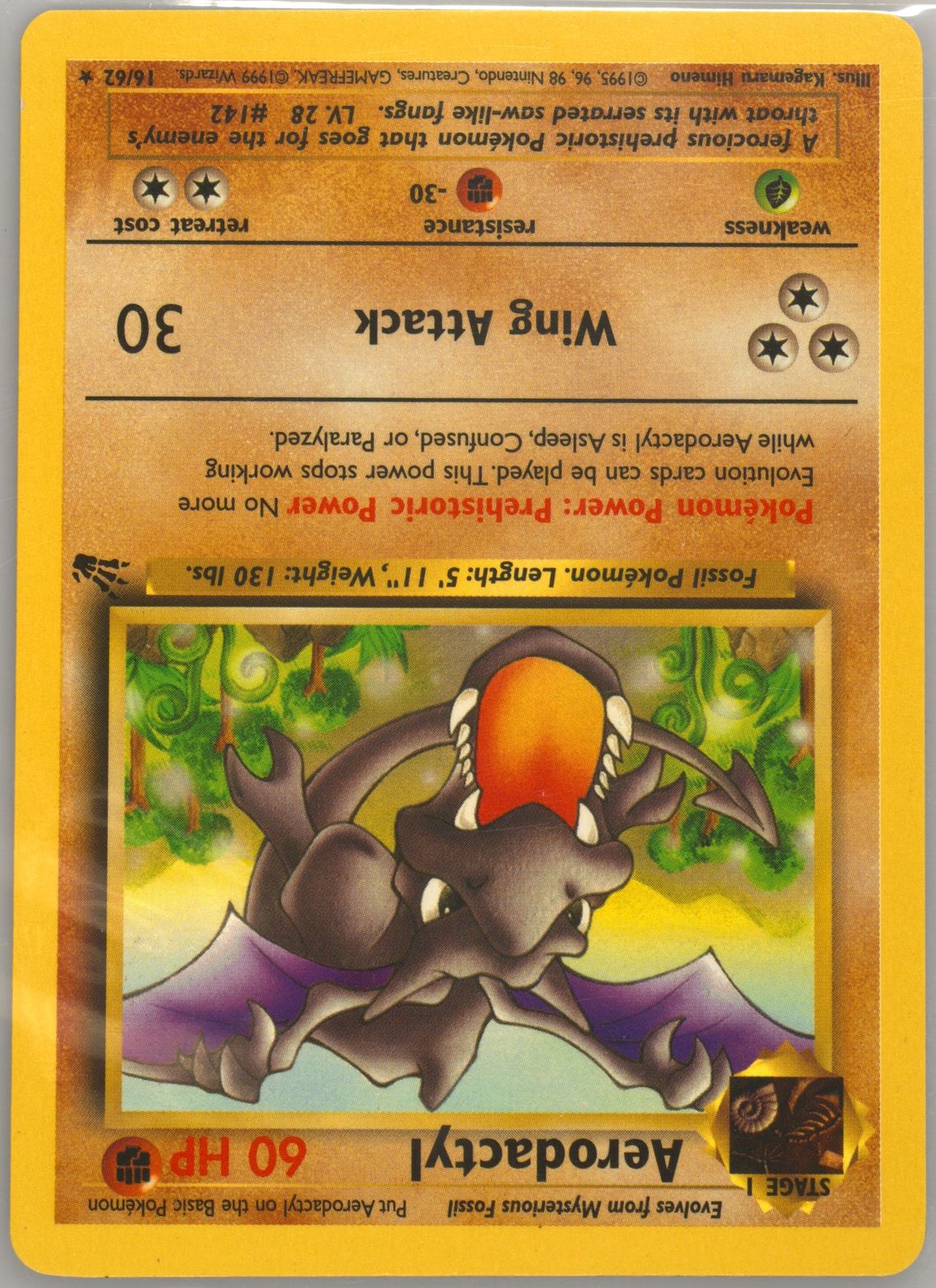 Aerodactyl (16) 1999 Pokemon Fossil - Pokmon Card Data