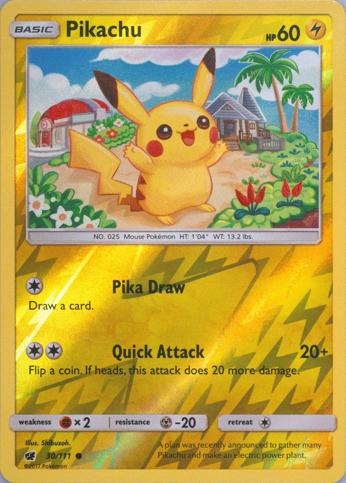 Pikachu-Reverse Foil