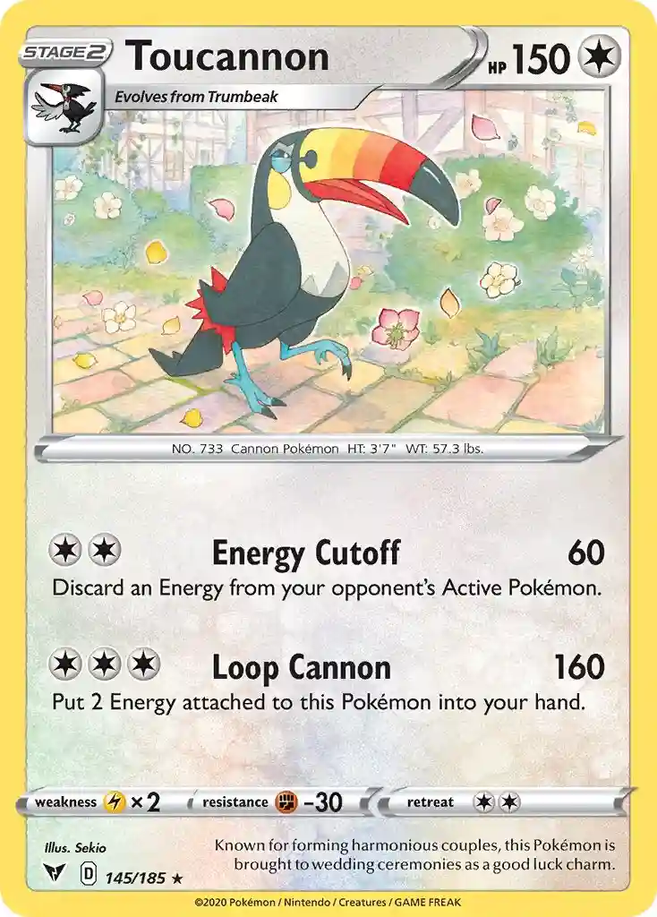Toucannon (145) 2020 Pokemon Sword & Shield Vivid Voltage