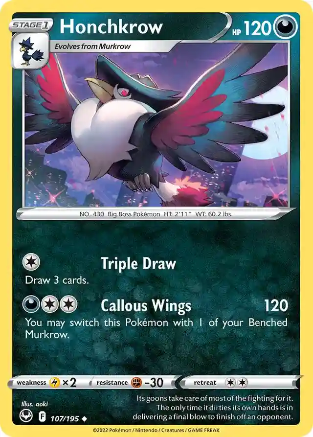 Honchkrow-Reverse Foil