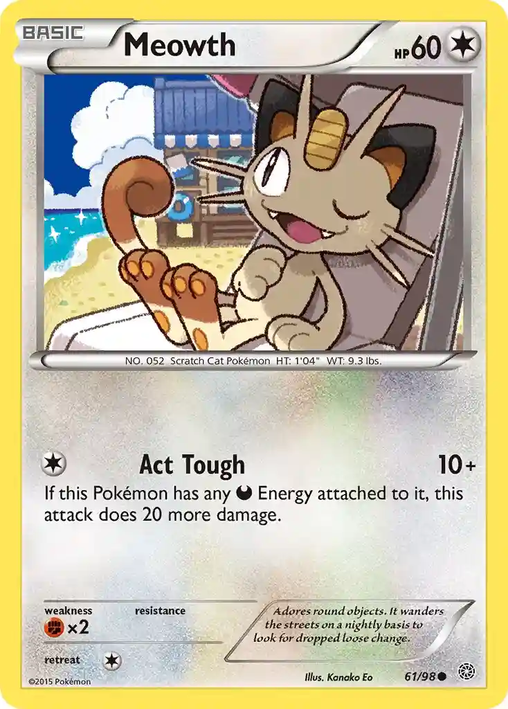 Meowth-Reverse Foil