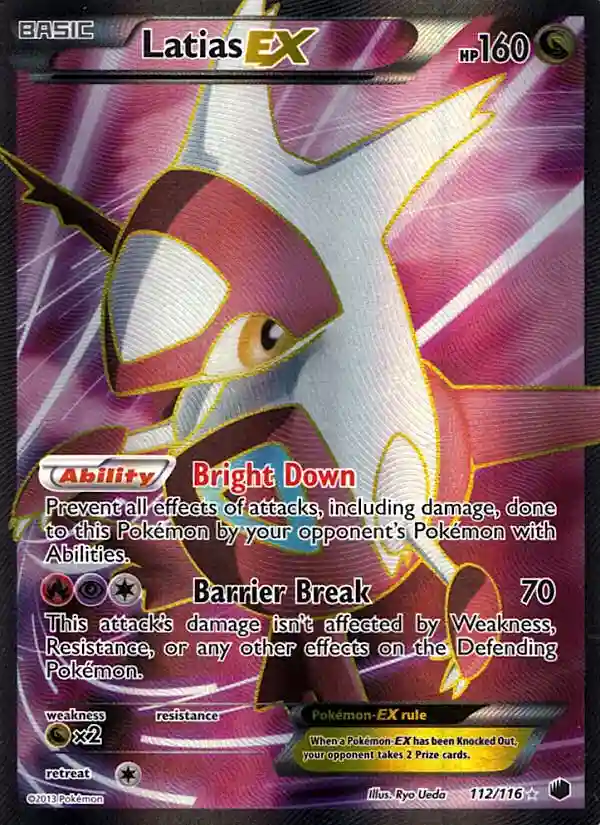 Full Art/Latias EX (112) 2013 Pokemon Black & White Plasma Freeze