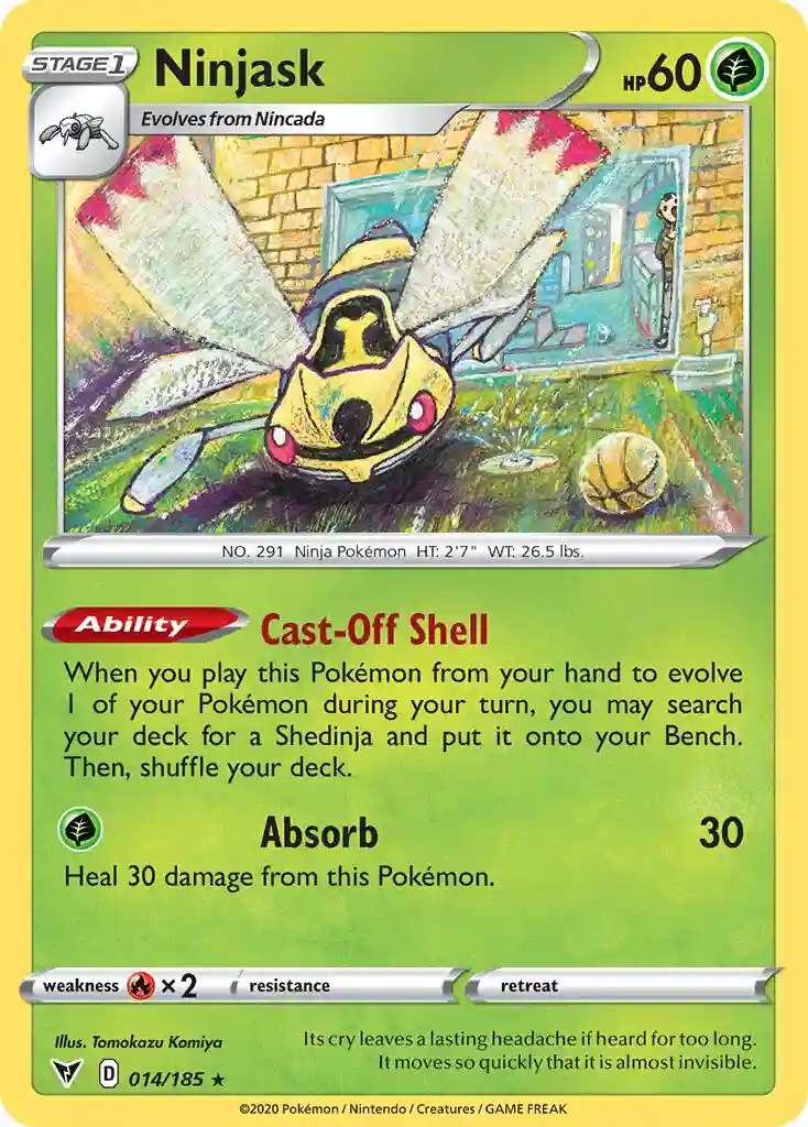 Ninjask (014) 2020 Pokemon Sword & Shield Vivid Voltage