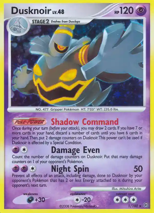Dusknoir-Holo (1) 2008 Pokemon Diamond & Pearl Stormfront