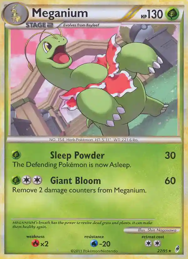 Meganium-Reverse Foil (27) 2011 Pokemon Call of Legends