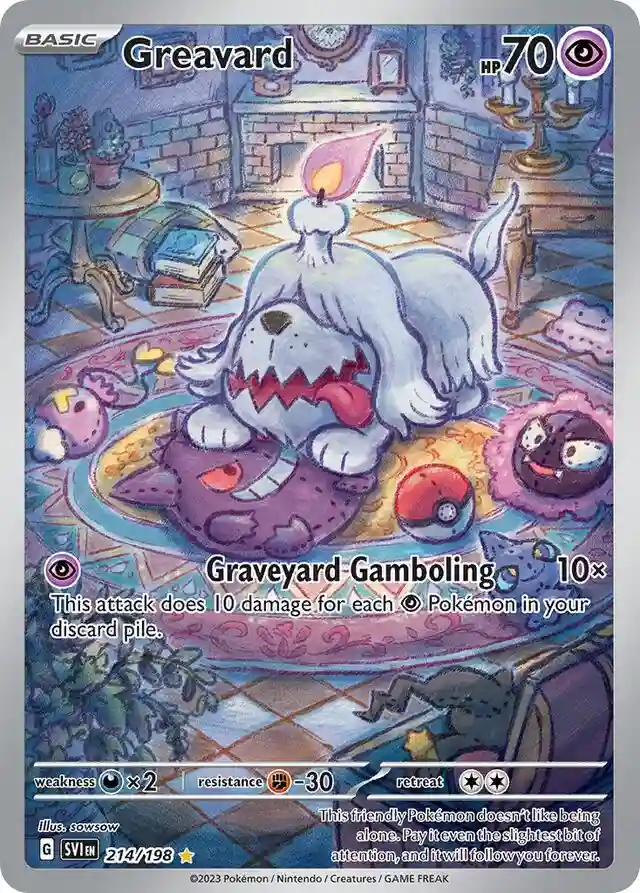 Greavard Illustration Rare (214) 2023 Pokemon Svi EN-Scarlet & Violet