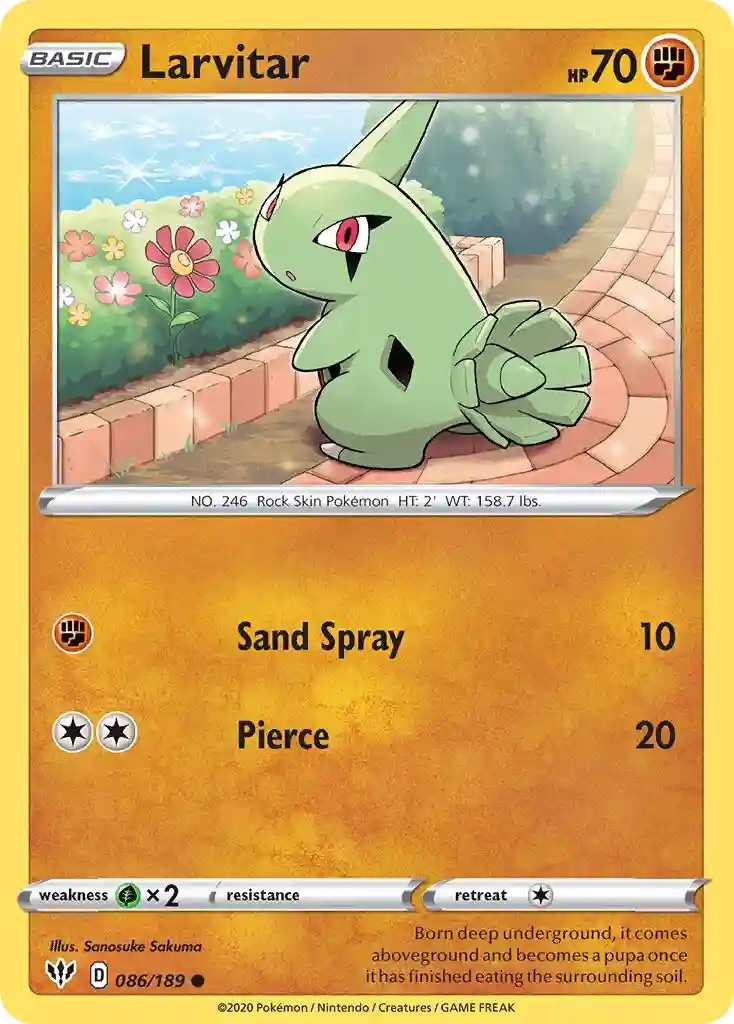Larvitar-Reverse Foil