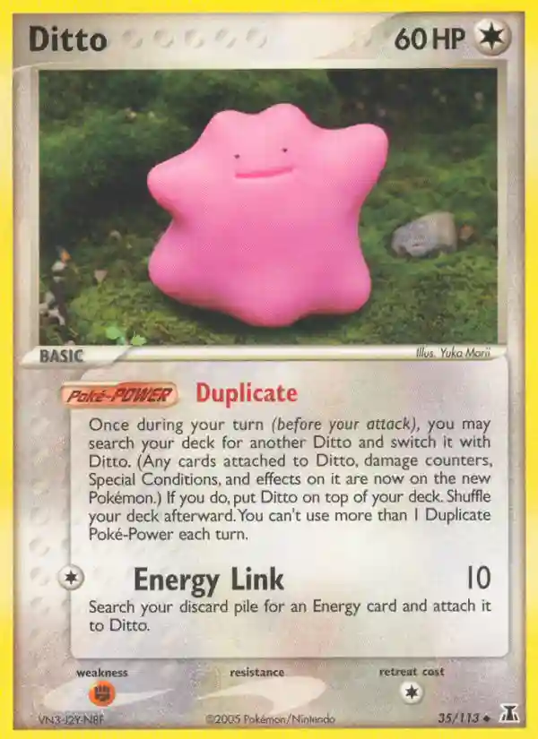 Ditto-Reverse Foil (35) 2005 Pokemon EX Delta Species