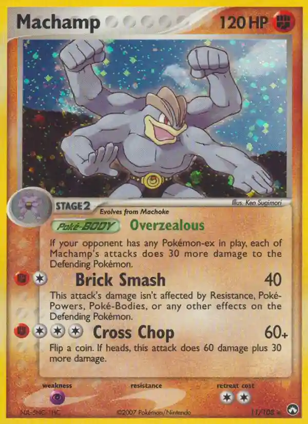 machamp pokemon card ex (9/92) (Stamped) [EX: Legend Maker] Moderately Played Reverse Holofoil ex in play 2016 Pokemon TCG Triple Power
