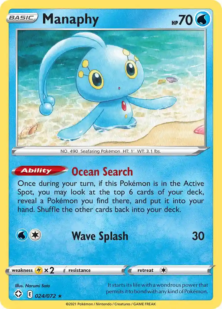 Manaphy-Reverse Foil