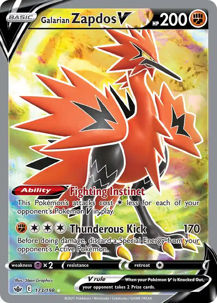 Full Art/Galarian Zapdos V