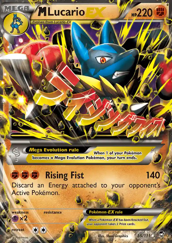 M Lucario EX (55) 2014 Pokemon XY Furious Fists - Pokmon Card Data