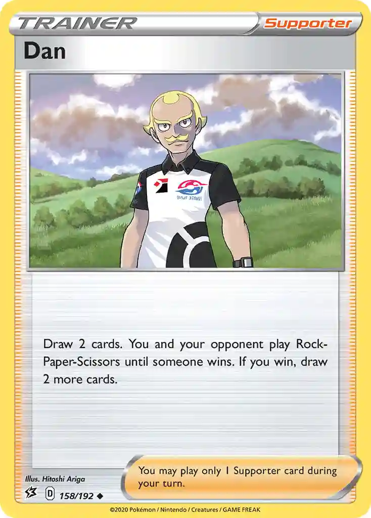 Dan-Reverse Foil (158) 2020 Pokemon Sword & Shield Rebel Clash