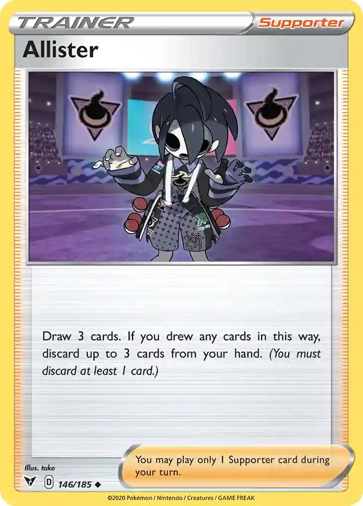 Allister-Reverse Foil (146) 2020 Pokemon Sword & Shield Vivid Voltage