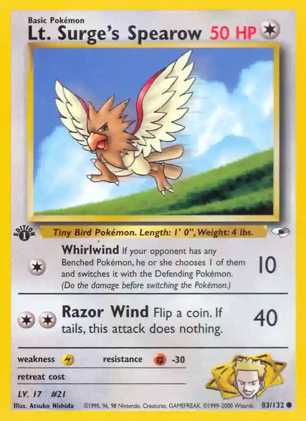 LT. Surge's Spearow
