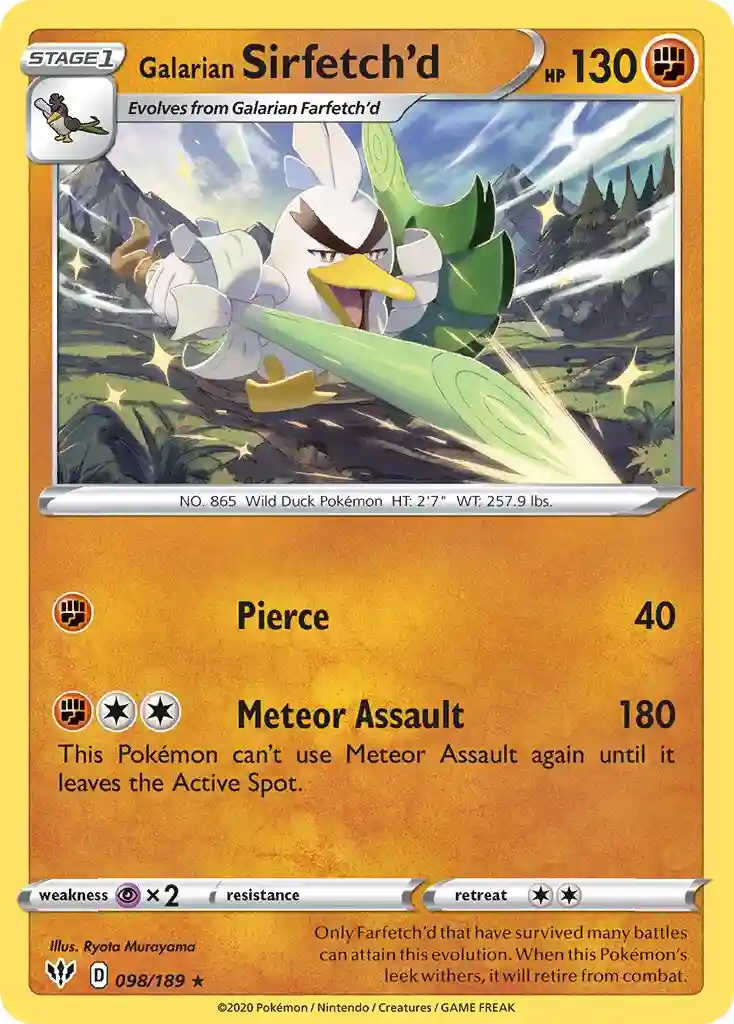Galarian Sirfetch'd-Reverse Foil