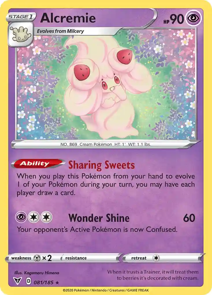 Alcremie-Reverse Foil (081) 2020 Pokemon Sword & Shield Vivid Voltage