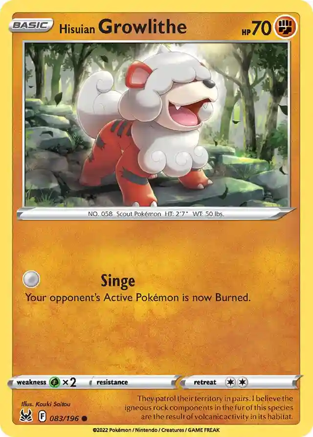 Hisuian Growlithe-Reverse Foil