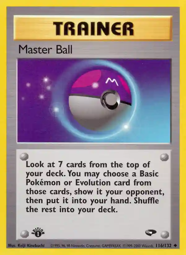 Master Ball 1st Edition (116) 2000 Pokemon Gym Challenge