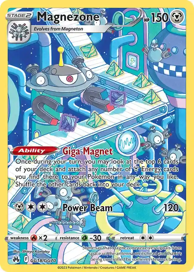 Full Art/Magnezone (GG18) 2023 Pokemon Sword and Shield Crown Zenith