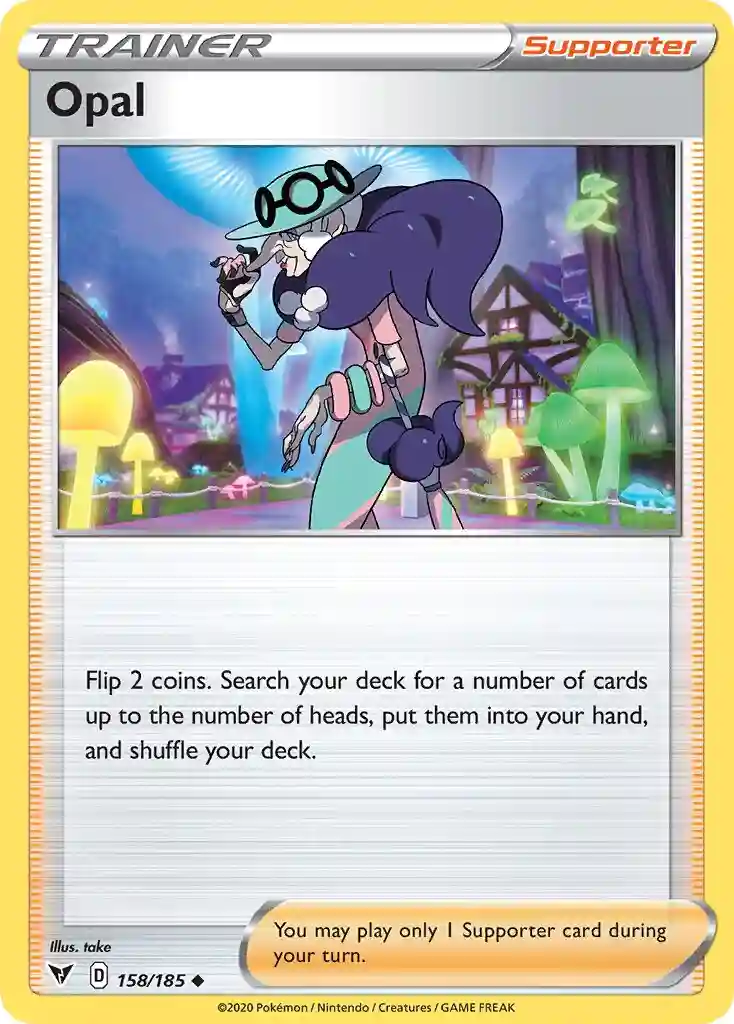 Opal-Reverse Foil (158) 2020 Pokemon Sword & Shield Vivid Voltage