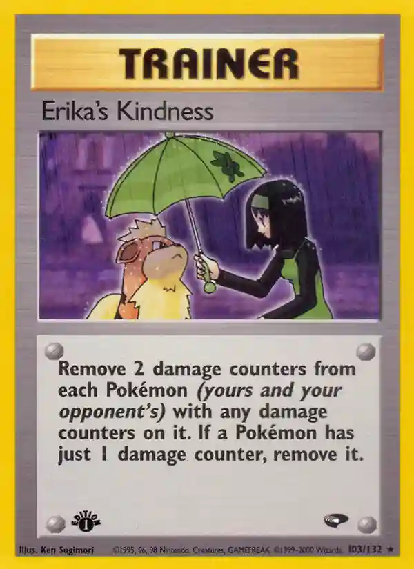 Erika's Kindness 1st Edition (103) 2000 Pokemon Gym Challenge