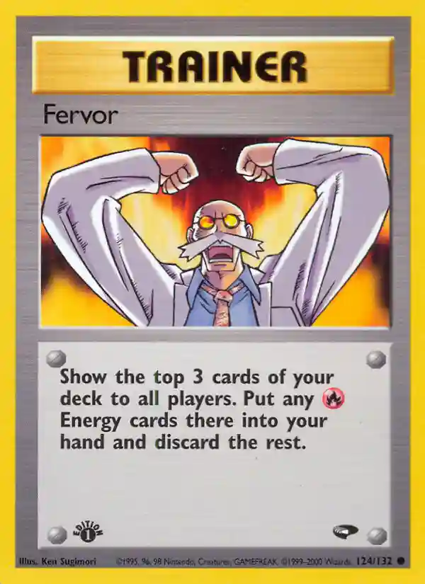 Fervor 1st Edition (124) 2000 Pokemon Gym Challenge