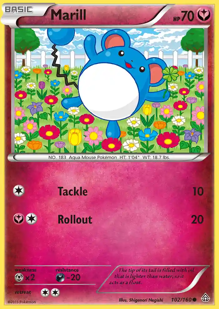 Marill (102) 2015 Pokemon XY Primal Clash