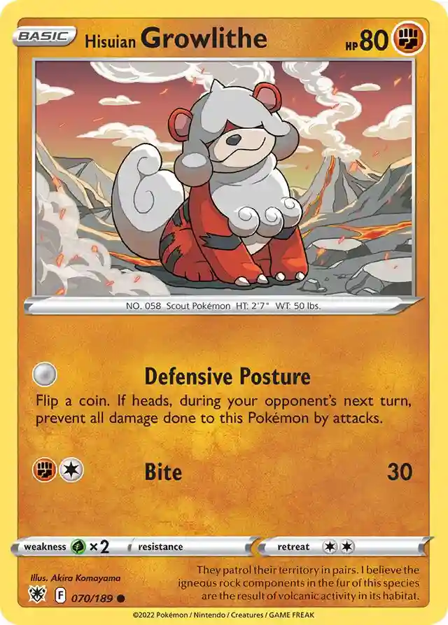 Hisuian Growlithe-Reverse Foil