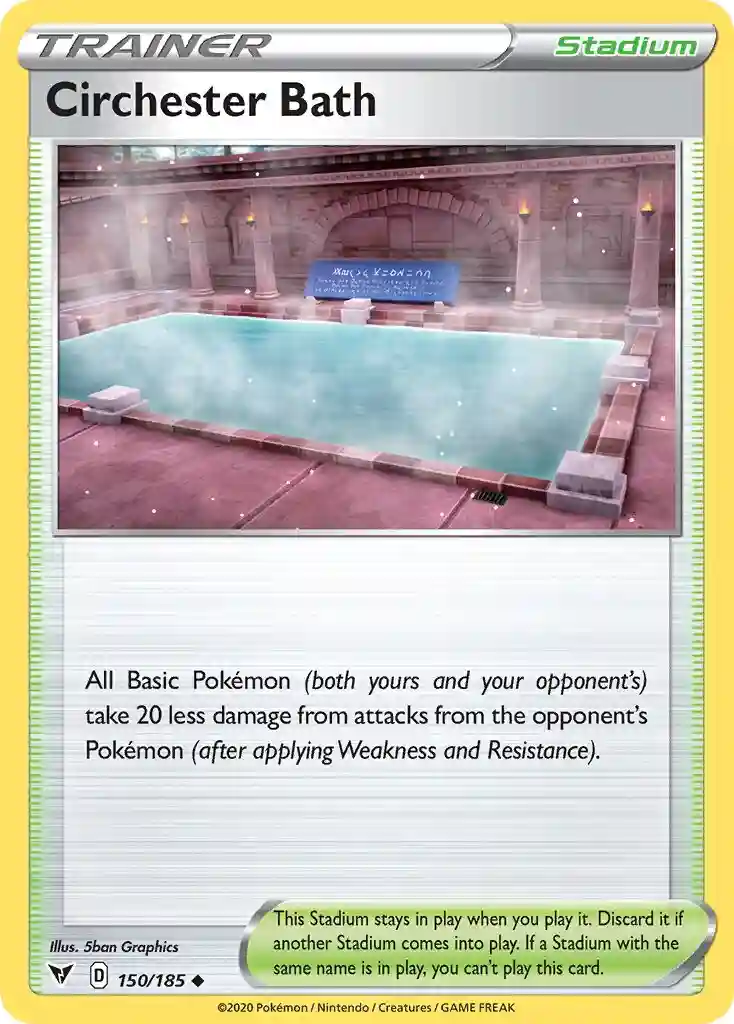 Circhester Bath-Reverse Foil (150) 2020 Pokemon Sword & Shield Vivid Voltage