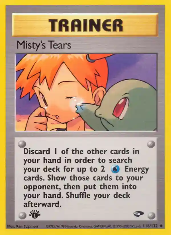Misty's Tears 1st Edition (118) 2000 Pokemon Gym Challenge